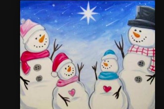Virtual Paint Nite: Family Snowman Wishing (Ages 6+)